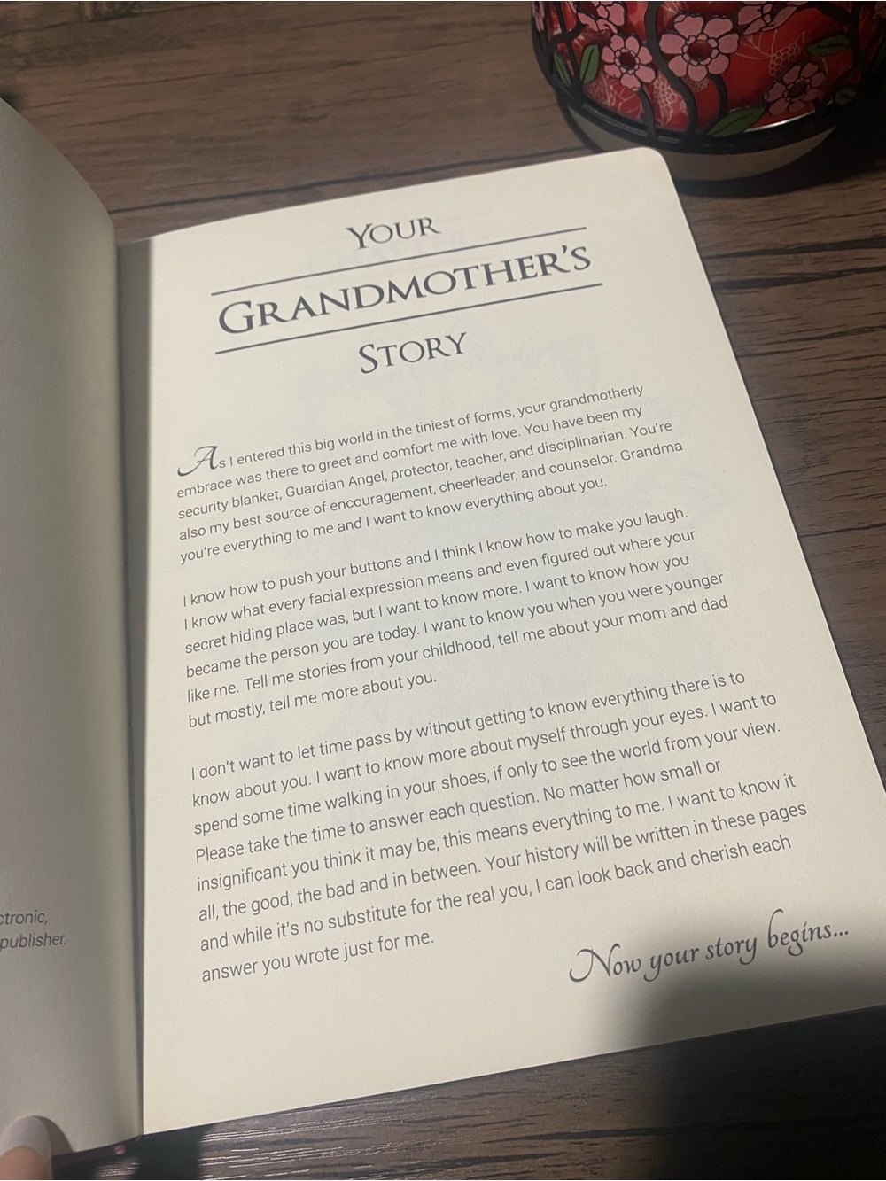 Your Grandmother's Story Pink Memory Journal - Picture 8 of 11